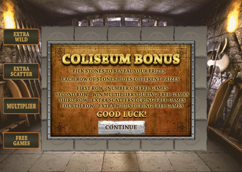 Φρουτακια Gladiator Coliseum bonus